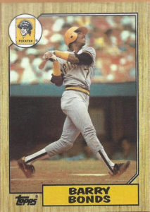 1987 Topps Barry Bonds rookie card