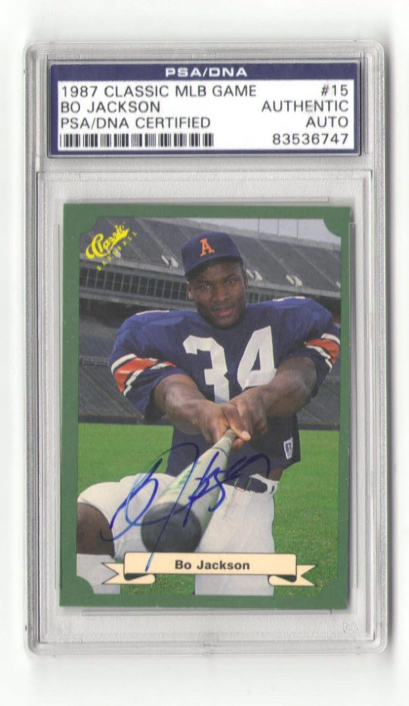 1987 Classic Games Bo Jackson autographed