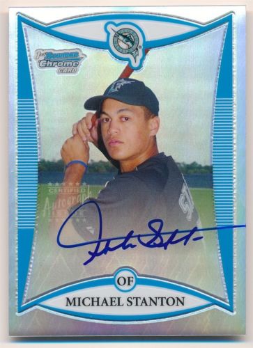 Bowman Chrome Mike Stanton rookie card Giancarlo