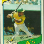 Rickey Henderson rookie card 1980