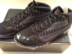 Autographed Michael Jordan shoes