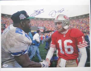 Signed photo-Joe Montana Emmitt Smith