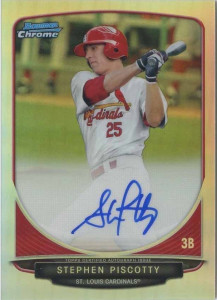 Stephen Piscotty 2013 Bowman Chrome auto