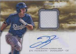 Joc Pederson 2013 Bowman Inception auto