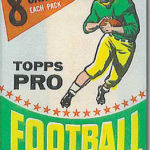 Topps 1964 football wrapper