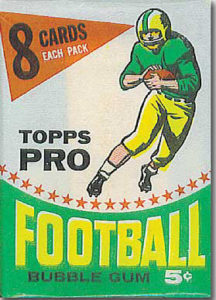 Topps 1964 football wrapper
