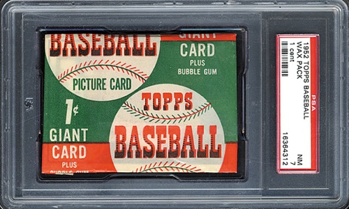 Topps 1952 baseball pack