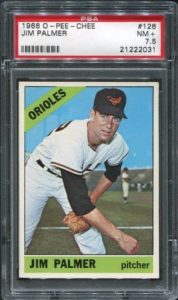 Jim Palmer rookie card 1966 OPC